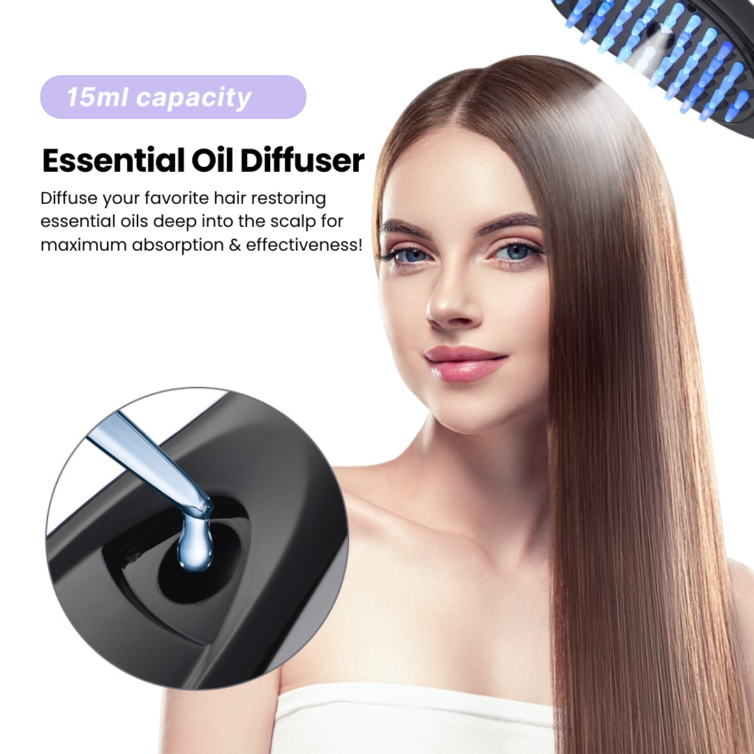 GlowGetter: Power Up Your Tresses with Electric Massage Comb Bliss!