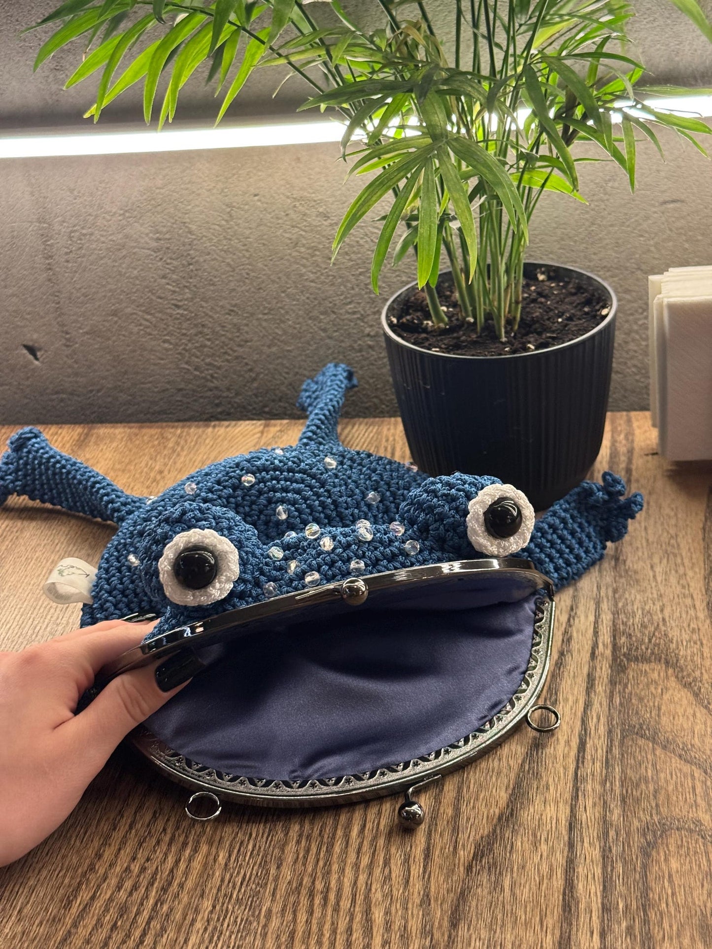 Lil’ Hopper™ Crochet Frog Bag