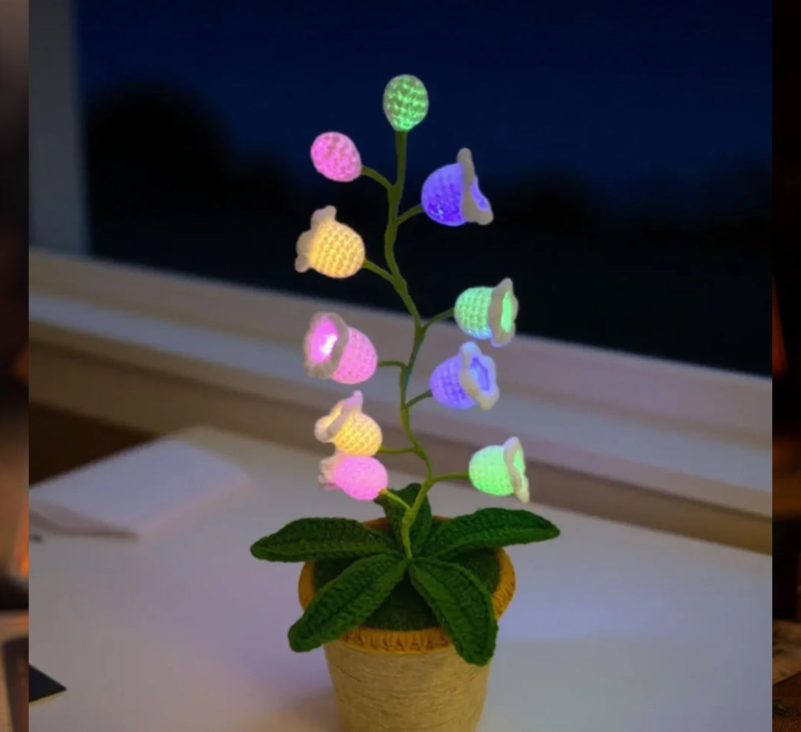 Crochet Flower Lamps