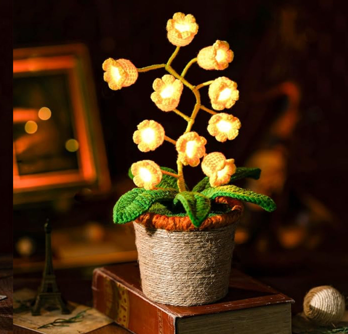 Crochet Flower Lamps