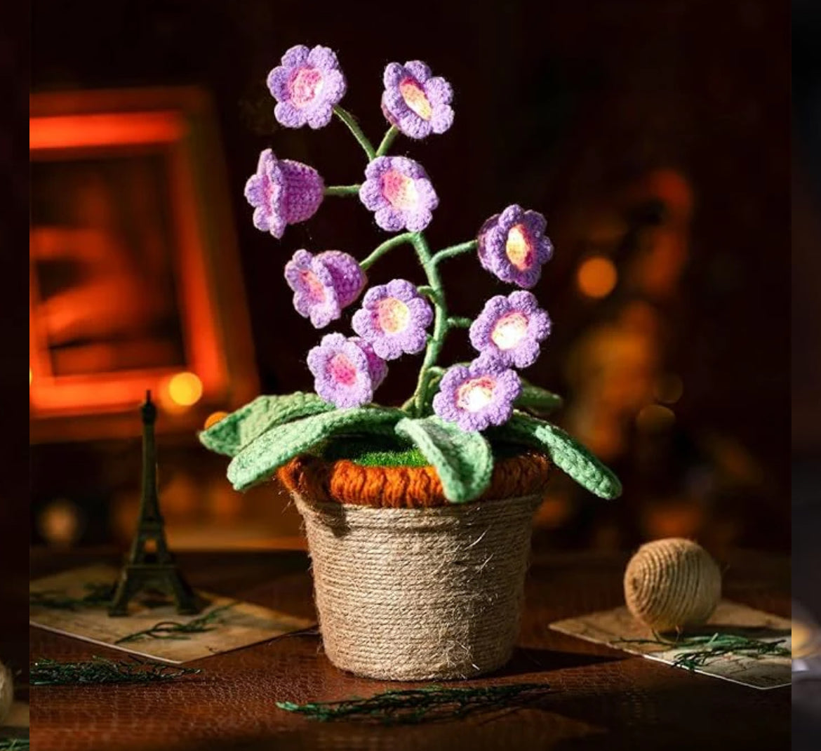 Crochet Flower Lamps