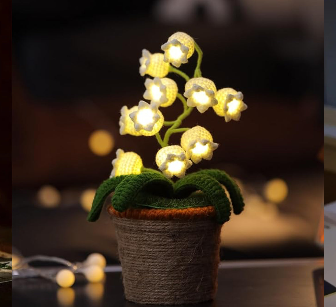 Crochet Flower Lamps