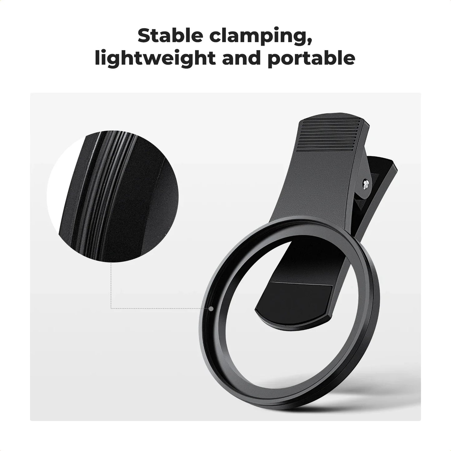 Clip-on CPL Phone Filter Kits 52mm Camera Lens Circular Polarizer Filter for iPhone 15, 14, 13
