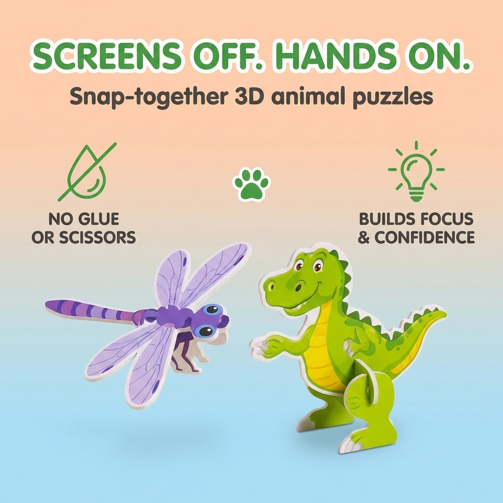 PopZoo 3D Puzzle Set