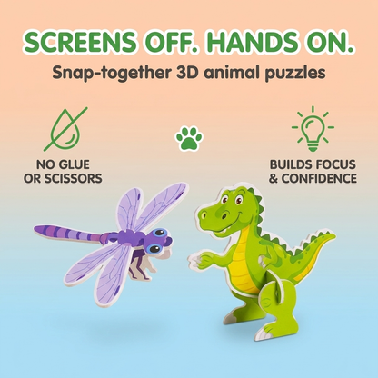 PopZoo 3D Puzzle Set