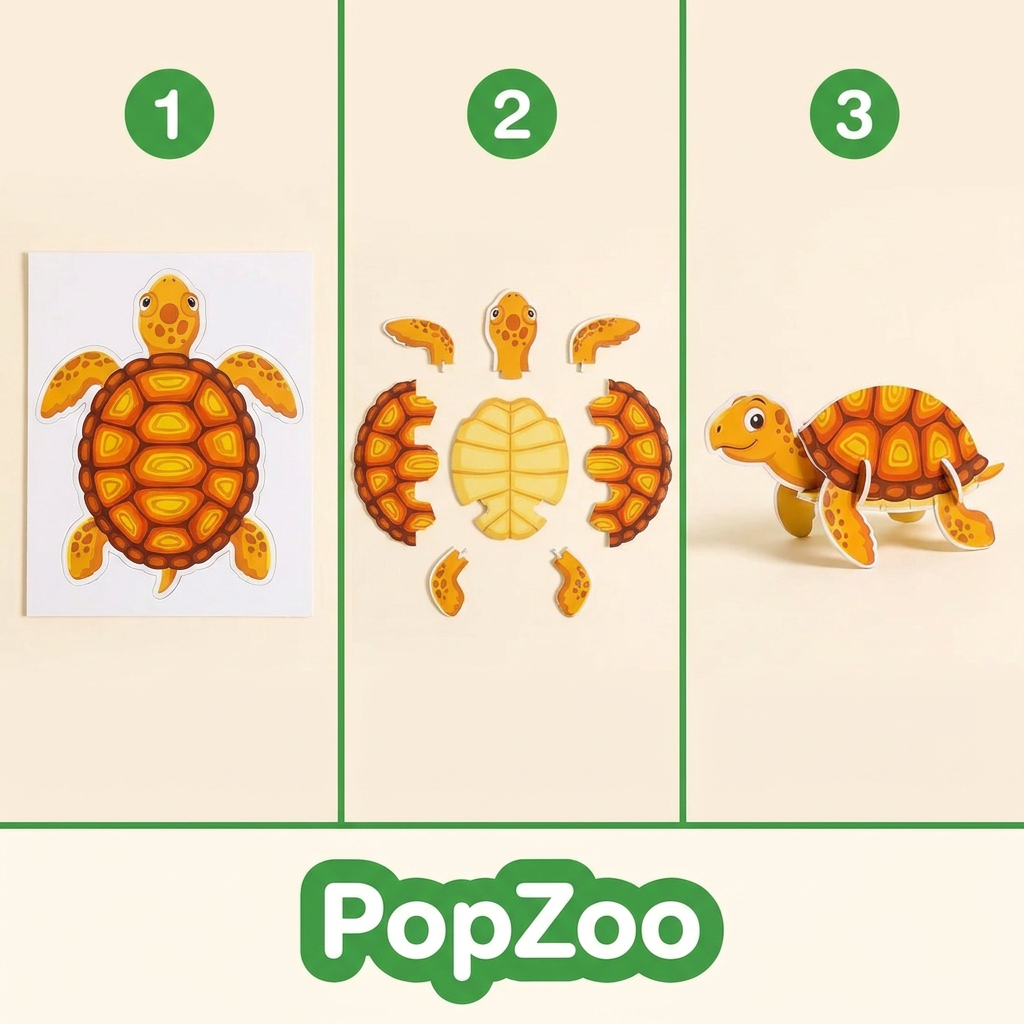 PopZoo 3D Puzzle Set