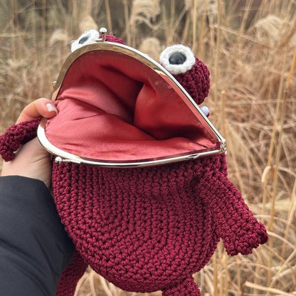 Lil’ Hopper™ Crochet Frog Bag